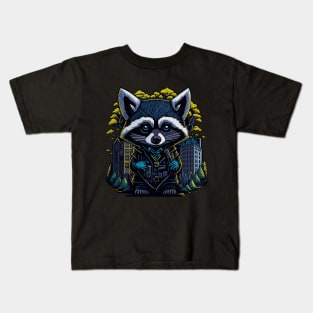 Raccoon Agent Kids T-Shirt